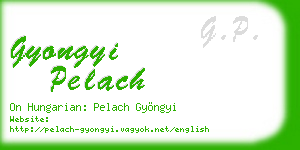 gyongyi pelach business card
